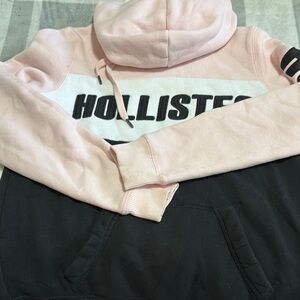 Hollister Pink and Black Hoodie